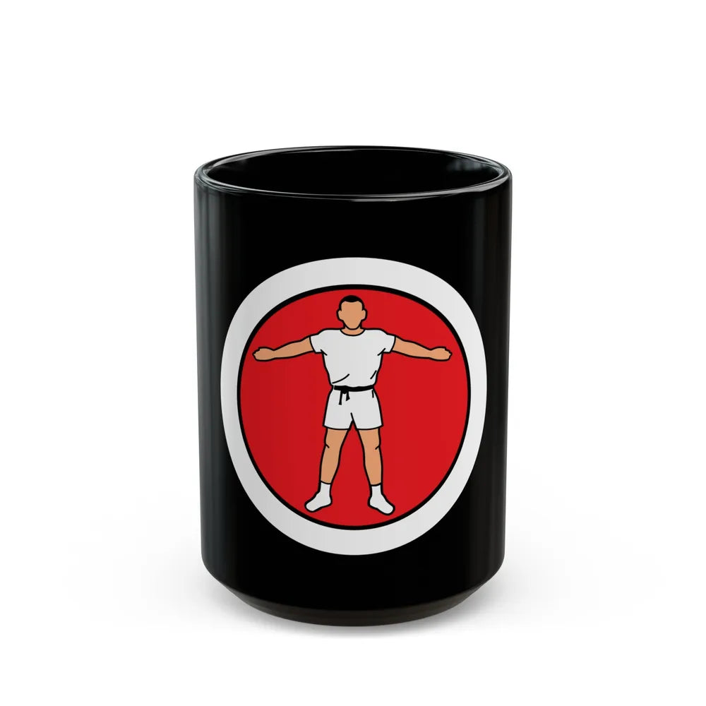 Personal Fitness (Boy Scout Merit Badge) Black Coffee Mug-15oz-Go Mug Yourself