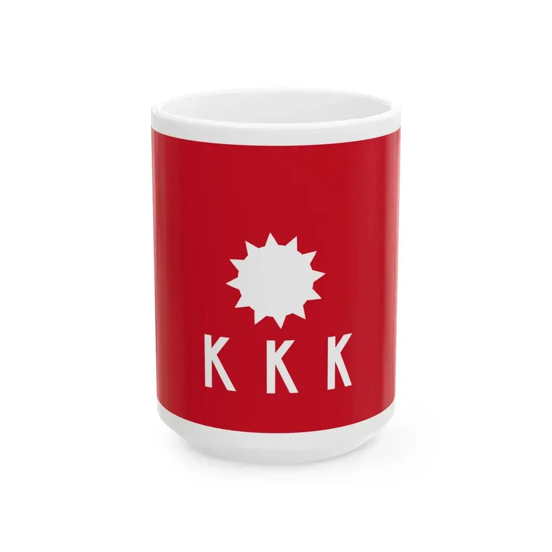 Personal flag of Andres Bonifacio (Philippines) White Coffee Mug 15oz - Go Mug Yourself