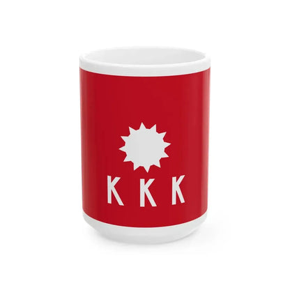 Personal flag of Andres Bonifacio (Philippines) White Coffee Mug 15oz - Go Mug Yourself