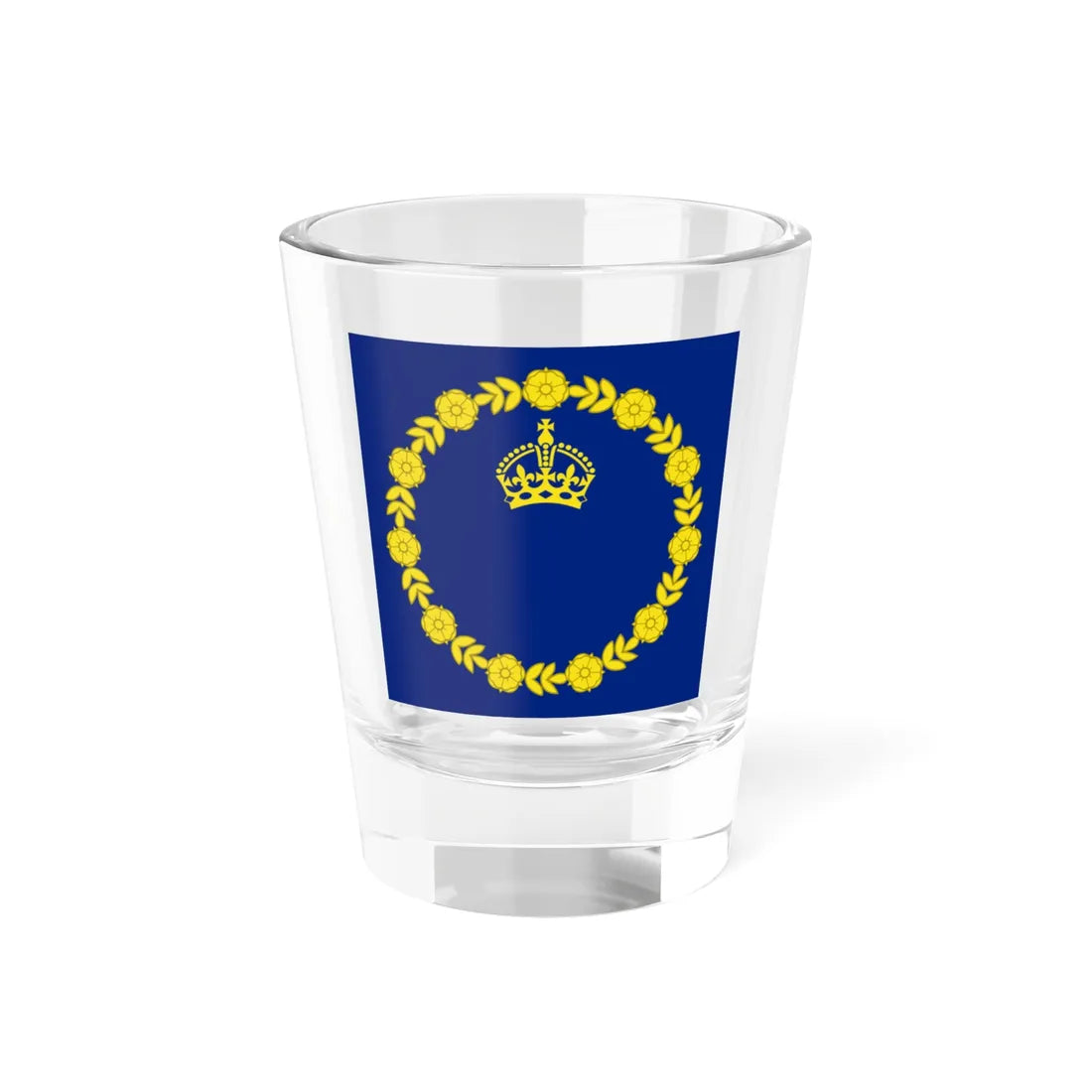 Personal flag of King Charles III (Antigua and Barbuda) Shot Glass 1.5oz 1.5oz - Go Mug Yourself
