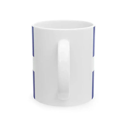 Personal flag of King George I of Greece (Greece) White Coffee Mug - Go Mug Yourself