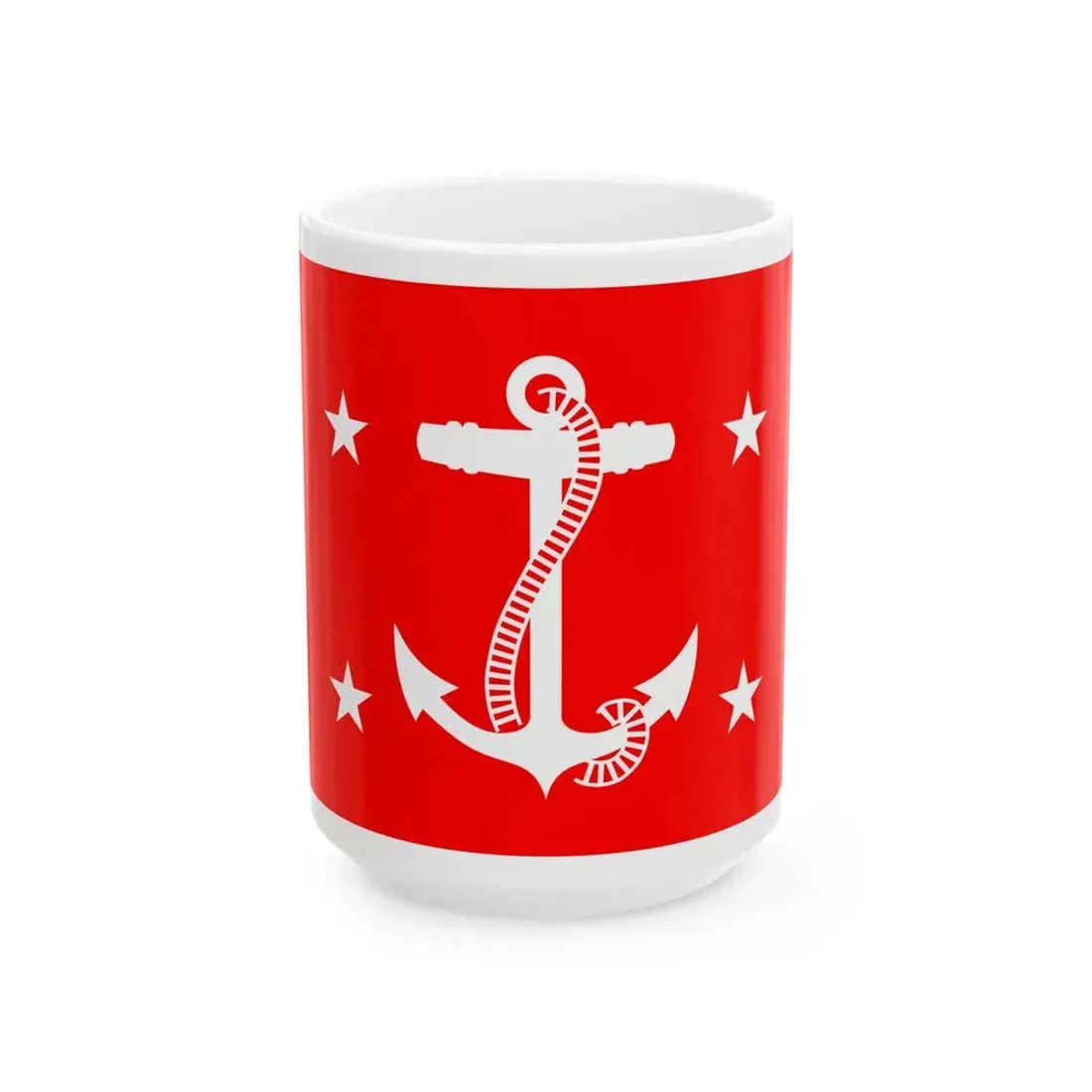 Personal Flag of the US Under Secretary of the Navy (United States) White Coffee Mug 15oz - Go Mug Yourself