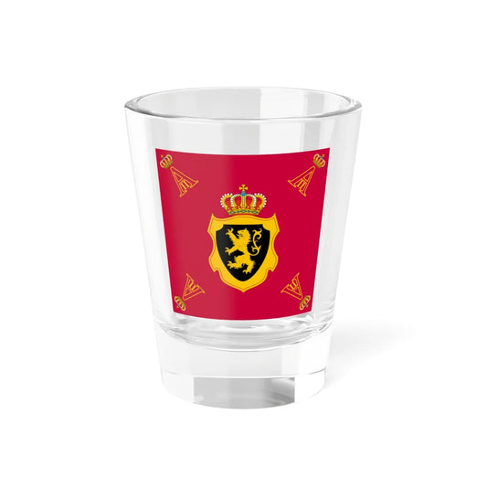 Personal Standard of King Albert II of Belgium (Belgium) Shot Glass 1.5oz 1.5oz - Go Mug Yourself