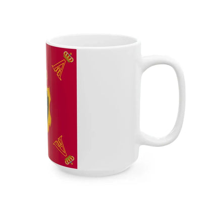Personal Standard of King Albert II of Belgium (Belgium) White Coffee Mug - Go Mug Yourself