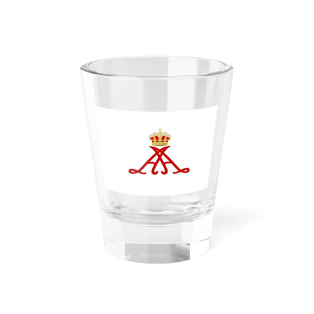Personal standard of Prince Alberto II of Monaco (Monaco) Shot Glass 1.5oz 1.5oz - Go Mug Yourself