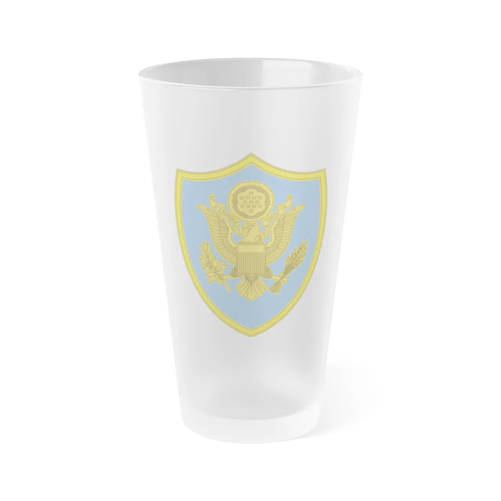 Personnel Assigned to DOD and Joint Activities 2 (U.S. Army) Frosted Pint Glass 16oz-16oz-Frosted-Go Mug Yourself