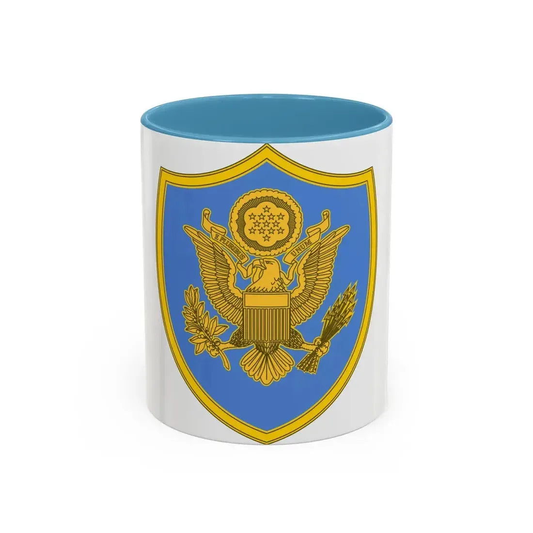 Personnel Assigned to DOD and Joint Activities 2 (U.S. Army) Accent Coffee Mug 11oz Light Blue - Go Mug Yourself
