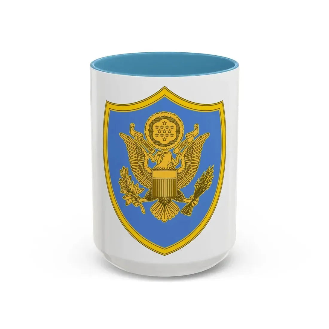 Personnel Assigned to DOD and Joint Activities 2 (U.S. Army) Accent Coffee Mug 15oz Light Blue - Go Mug Yourself