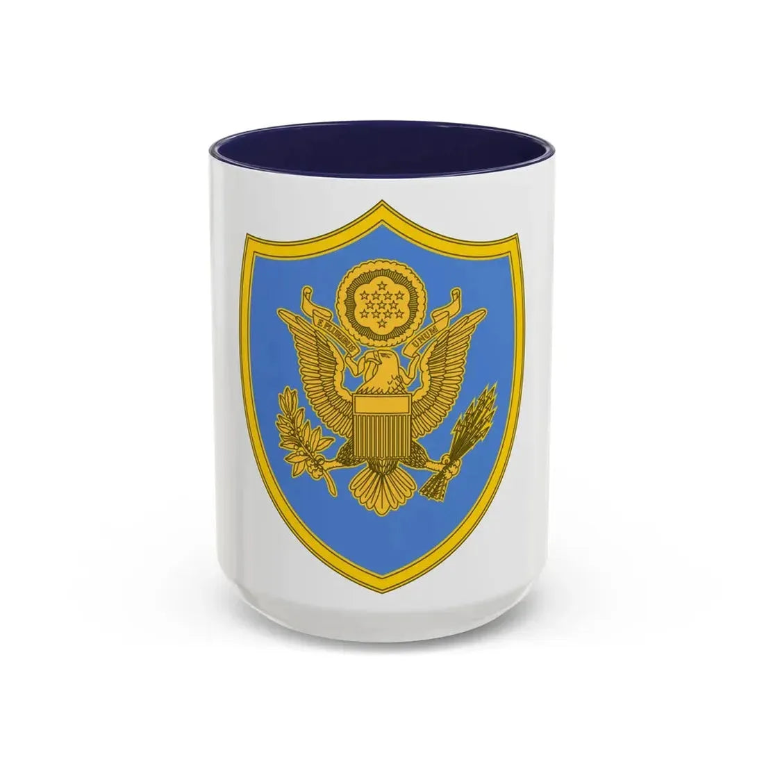 Personnel Assigned to DOD and Joint Activities 2 (U.S. Army) Accent Coffee Mug 15oz Navy - Go Mug Yourself