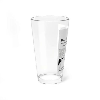 Perspiration ad, McCalls, September 1935 (Magazine Illustration) Pint Glass 16oz - Go Mug Yourself