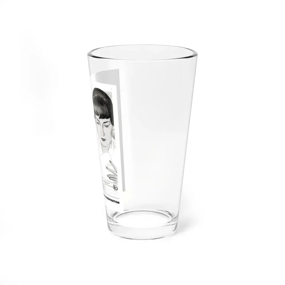 Perspiration ad, McCalls, September 1935 (Magazine Illustration) Pint Glass 16oz - Go Mug Yourself