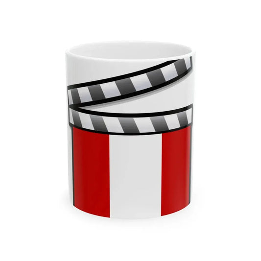 Peru film clapperboard (Peru) White Coffee Mug 11oz - Go Mug Yourself
