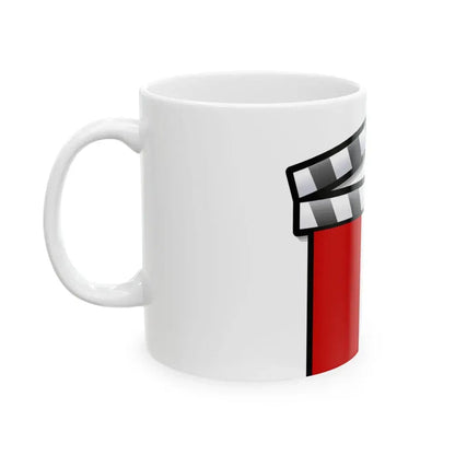 Peru film clapperboard (Peru) White Coffee Mug - Go Mug Yourself
