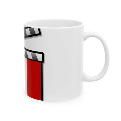 Peru film clapperboard (Peru) White Coffee Mug - Go Mug Yourself