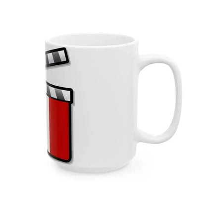 Peru film clapperboard (Peru) White Coffee Mug - Go Mug Yourself