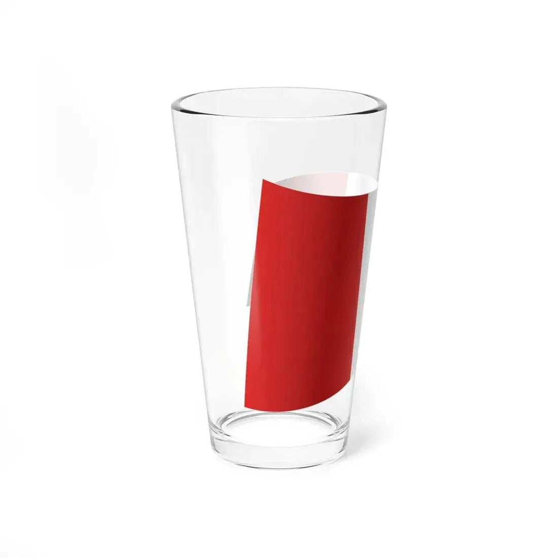 Peru Flag - iconic waving (Peru) Pint Glass 16oz - Go Mug Yourself