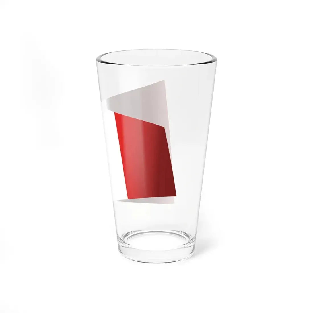 Peru Flag - iconic waving (Peru) Pint Glass 16oz - Go Mug Yourself