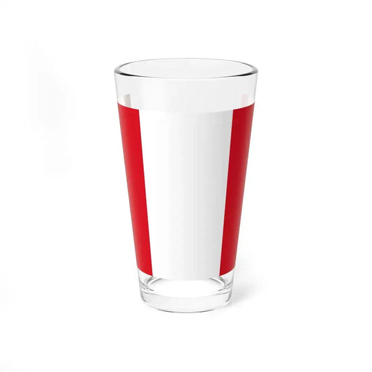 Peru flag remaster (Peru) Pint Glass 16oz 16oz - Go Mug Yourself
