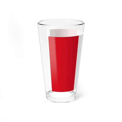 Peru flag remaster (Peru) Pint Glass 16oz - Go Mug Yourself
