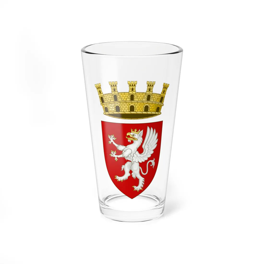Perugia-Stemma (Italy) (Coat of Arms) Pint Glass 16oz 16oz - Go Mug Yourself