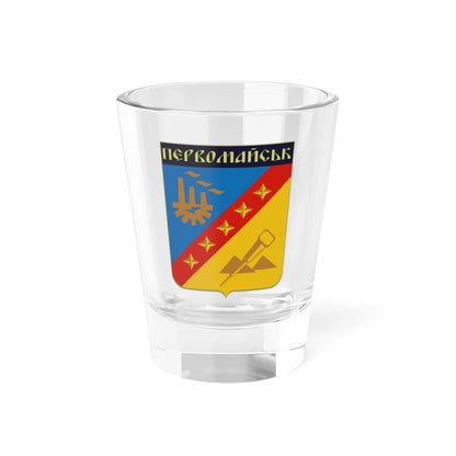 PervomayskUA (Ukraine) (Coat of Arms) Shot Glass 1.5oz 1.5oz - Go Mug Yourself