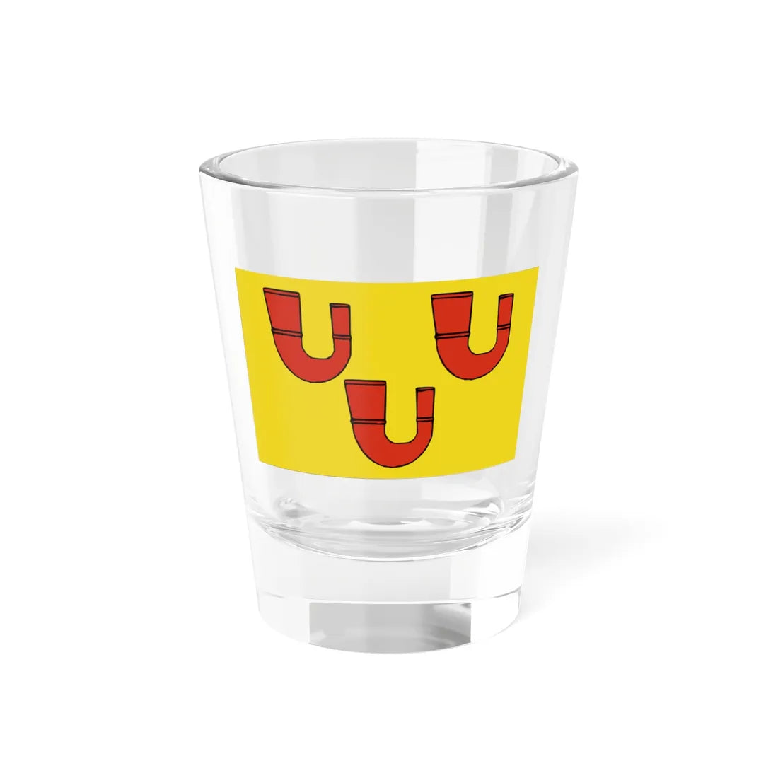Perwijs vlag (Belgium) Shot Glass 1.5oz - Go Mug Yourself