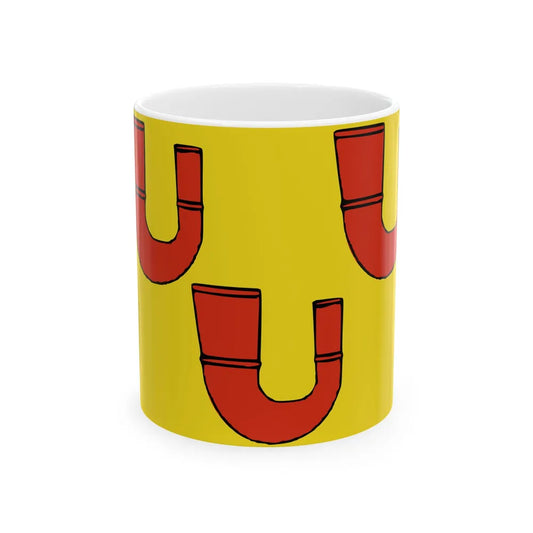 Perwijs vlag (Belgium) White Coffee Mug 11oz - Go Mug Yourself