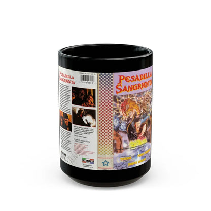 PESADILLA SANGRIENTA (VHS COVER) - Black Coffee Mug-15oz-Go Mug Yourself