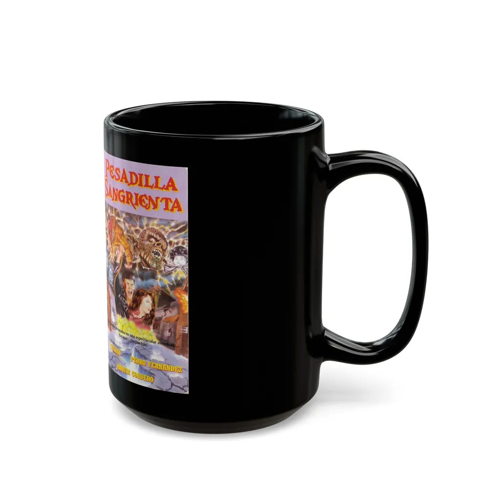 PESADILLA SANGRIENTA (VHS COVER) - Black Coffee Mug-Go Mug Yourself