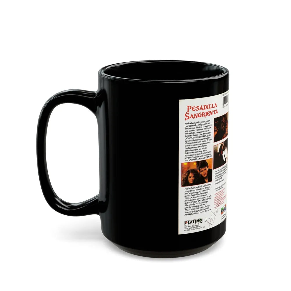 PESADILLA SANGRIENTA (VHS COVER) - Black Coffee Mug-Go Mug Yourself