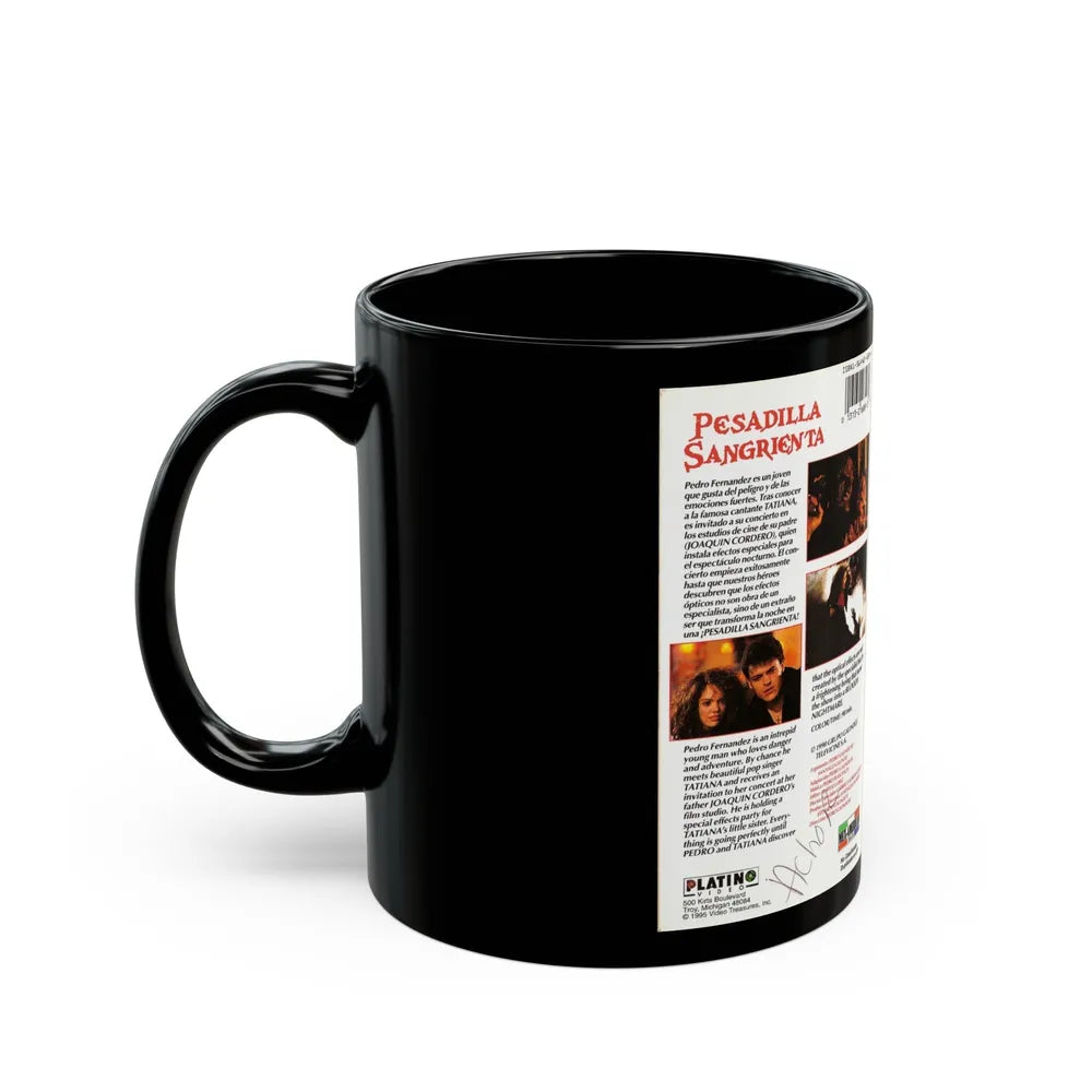 PESADILLA SANGRIENTA (VHS COVER) - Black Coffee Mug-Go Mug Yourself