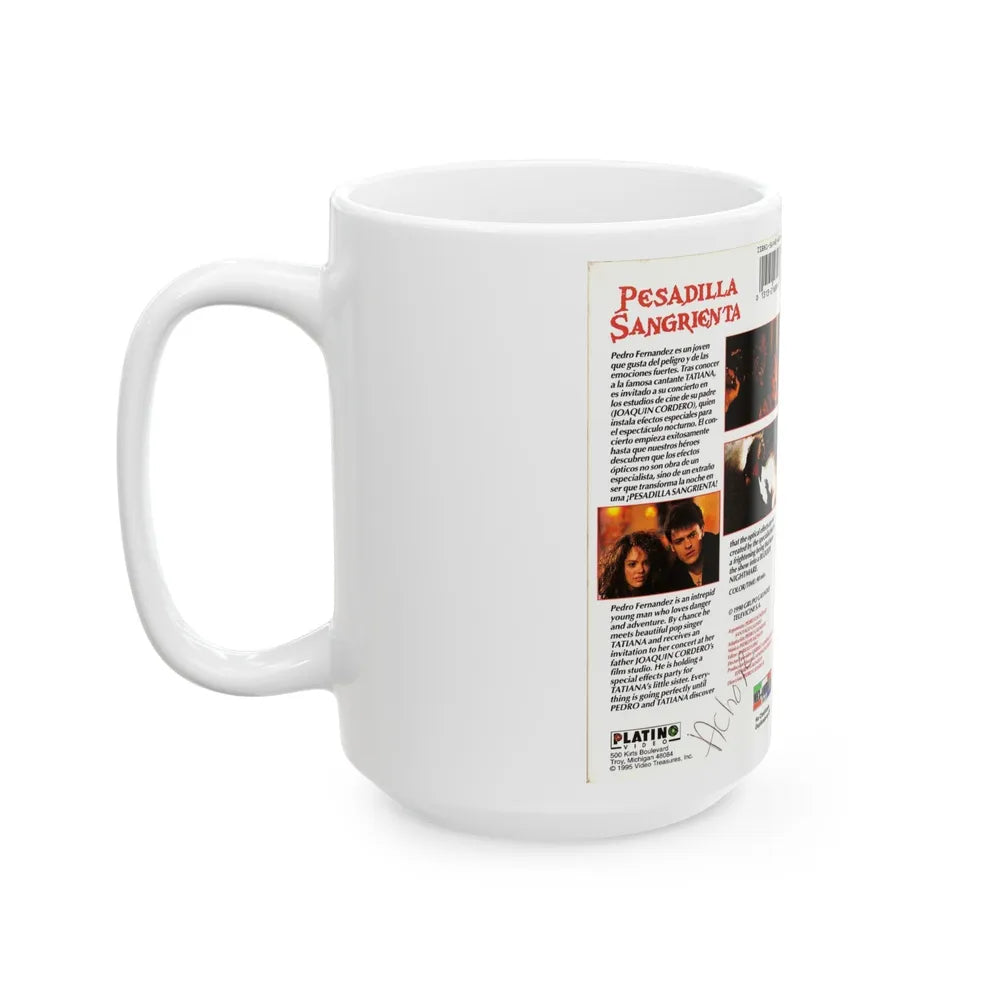 PESADILLA SANGRIENTA (VHS COVER) - White Coffee Mug-Go Mug Yourself