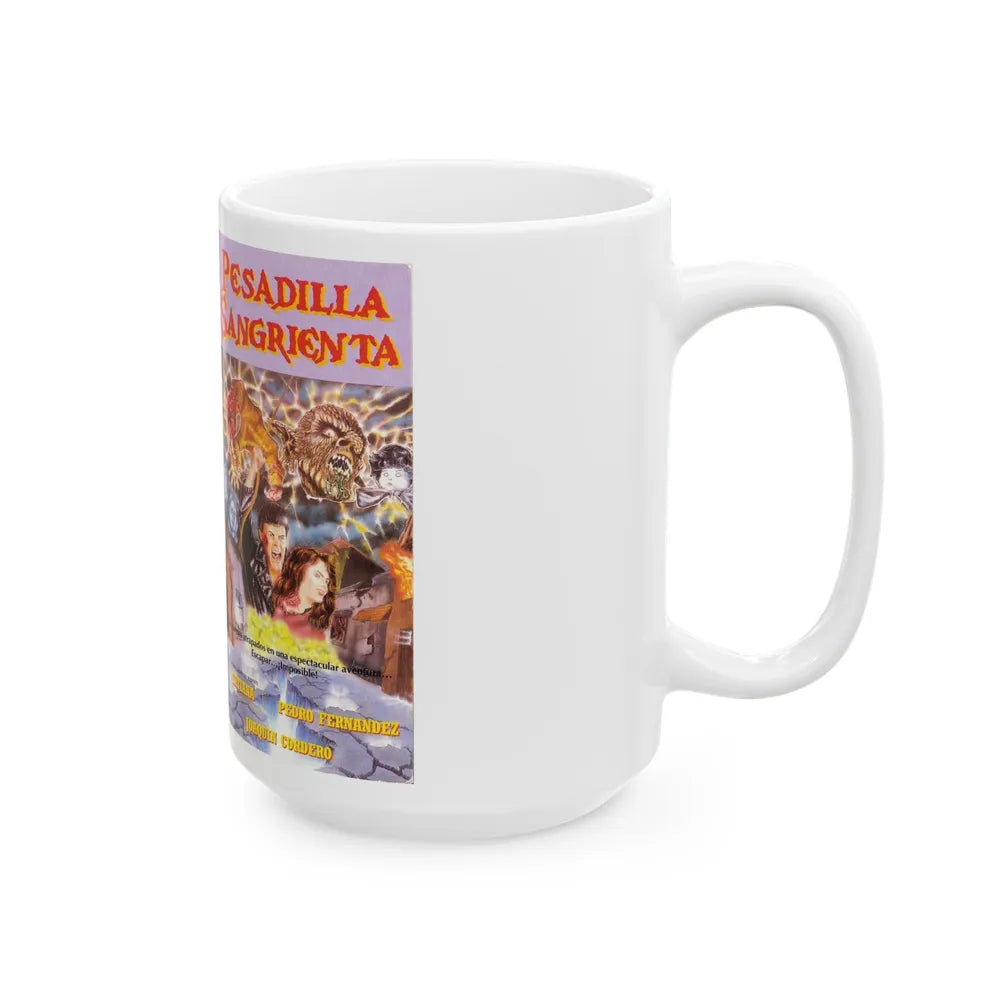 PESADILLA SANGRIENTA (VHS COVER) - White Coffee Mug-Go Mug Yourself