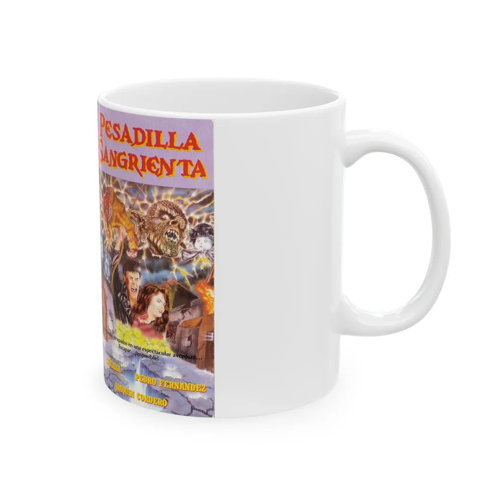 PESADILLA SANGRIENTA (VHS COVER) - White Coffee Mug-Go Mug Yourself