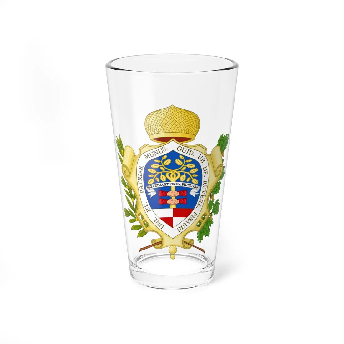 Pesaro-Stemma (Italy) (Coat of Arms) Pint Glass 16oz 16oz - Go Mug Yourself