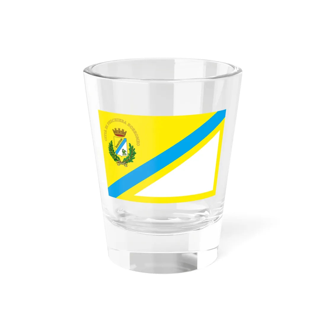 Peschiera Borromeo-Bandiera (Italy) Shot Glass 1.5oz 1.5oz - Go Mug Yourself