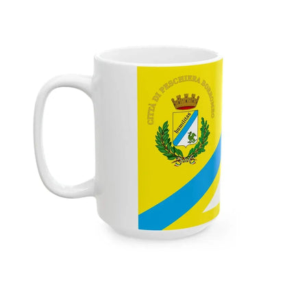 Peschiera Borromeo-Bandiera (Italy) White Coffee Mug - Go Mug Yourself