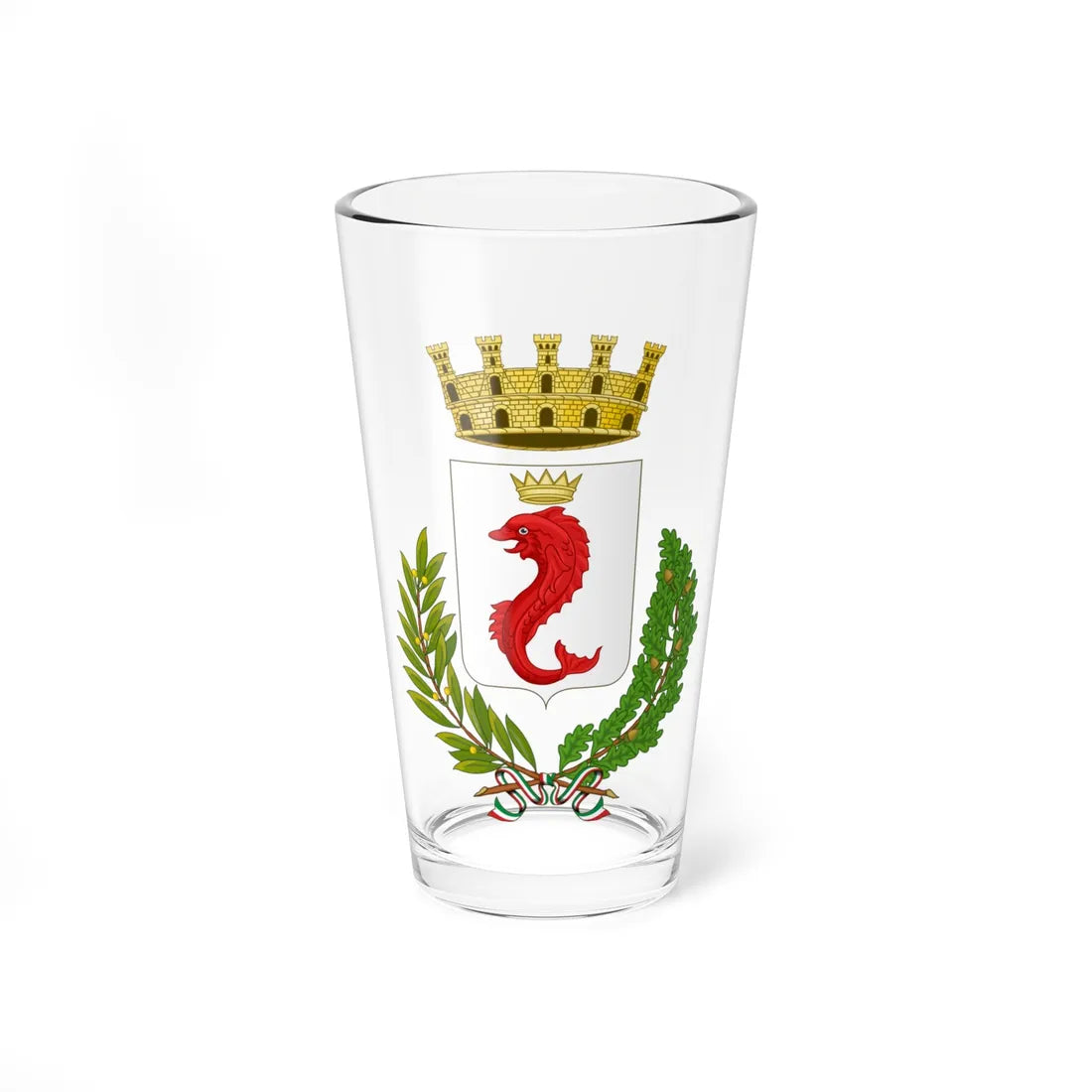 Pescia-Stemma (Italy) (Coat of Arms) Pint Glass 16oz 16oz - Go Mug Yourself
