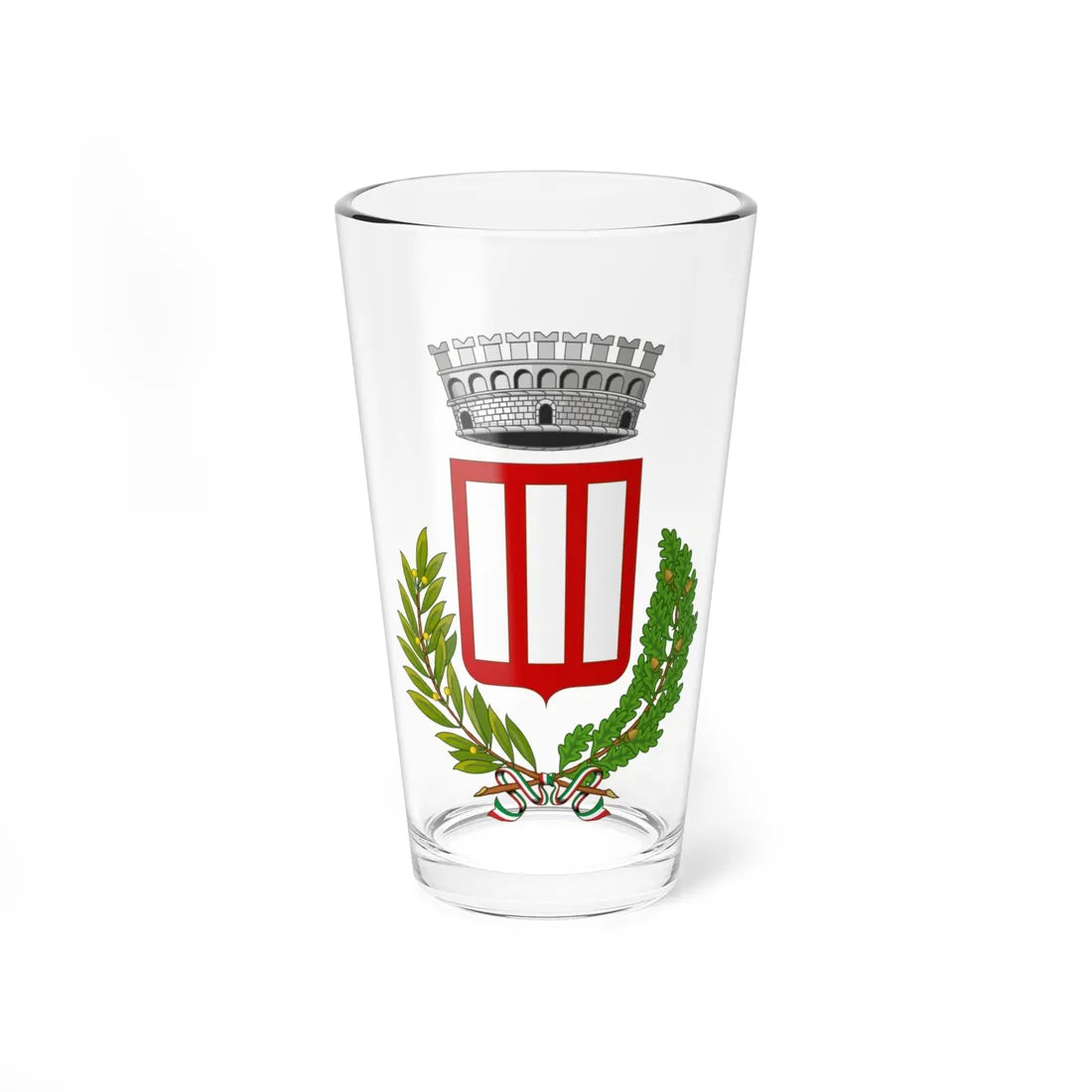 Pescorocchiano-Stemma (Italy) (Coat of Arms) Pint Glass 16oz 16oz - Go Mug Yourself