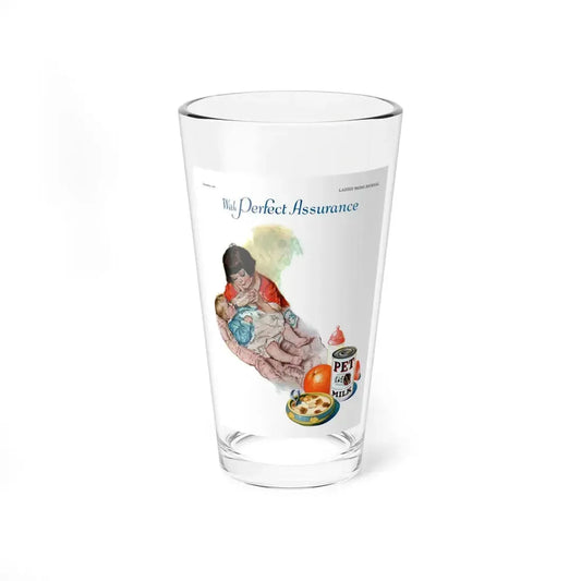 Pet Milk ad, Ladies' Home Journal, September 1927 (Magazine Illustration) Pint Glass 16oz 16oz - Go Mug Yourself