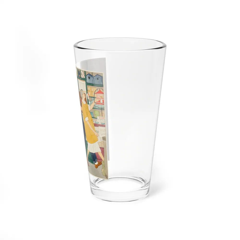 Pet Shop (Magazine Illustration) Pint Glass 16oz-Go Mug Yourself