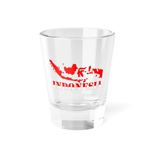 Peta Indonesia Merah Putih (Indonesia) Shot Glass 1.5oz 1.5oz - Go Mug Yourself