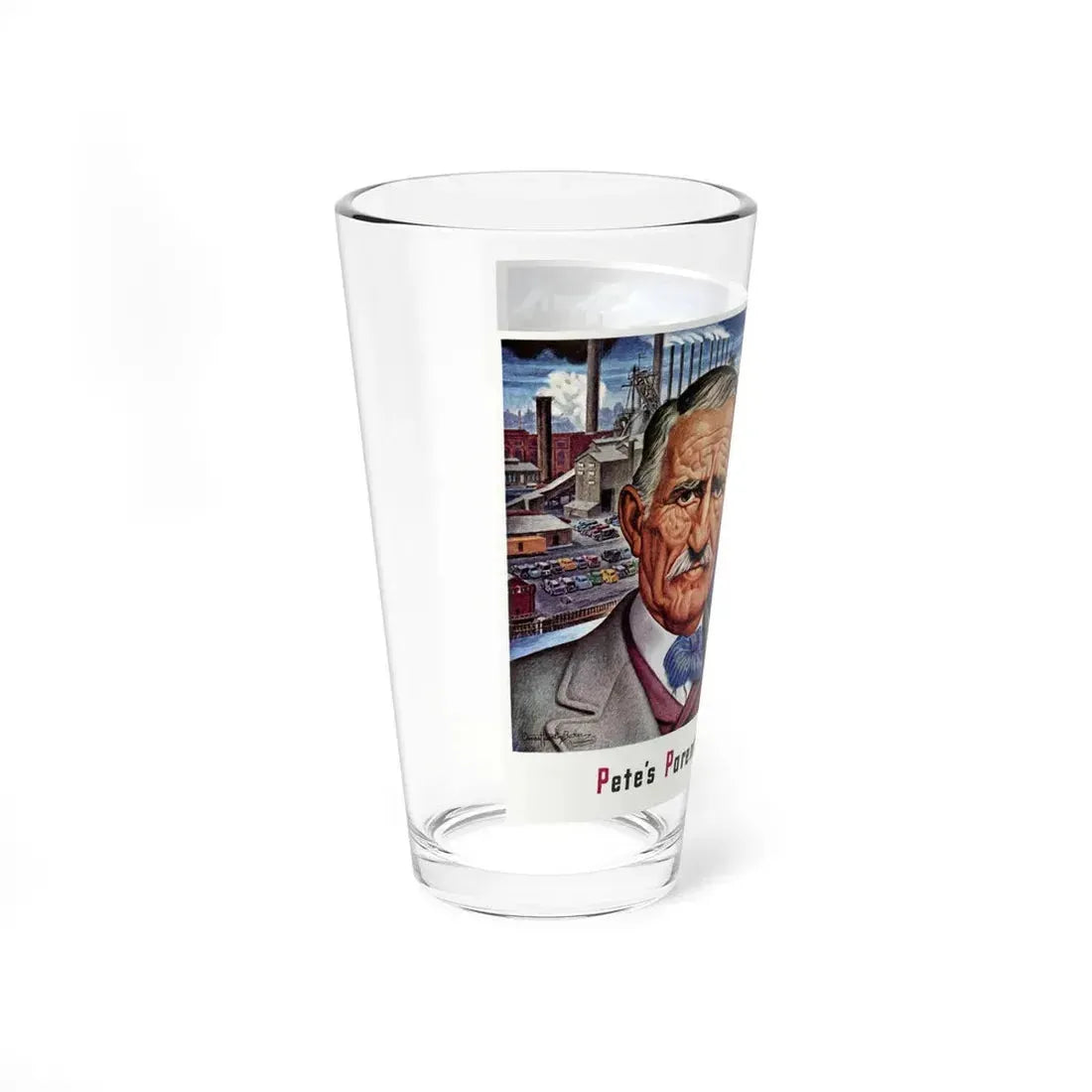 Pete's Parents were Amazed, 1941 (Magazine Illustration) Pint Glass 16oz - Go Mug Yourself