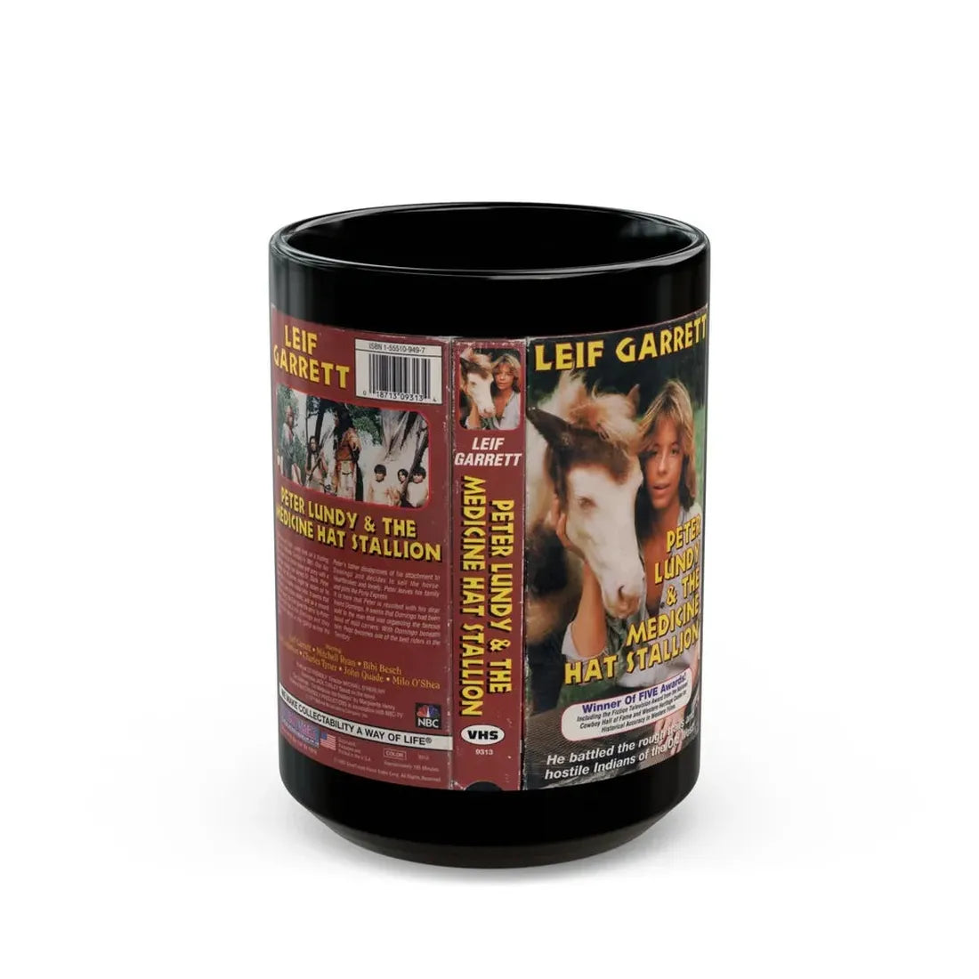 PETER LUNDY AND THE MEDICINE HAT STALLION (VHS COVER) - Black Coffee Mug 15oz - Go Mug Yourself