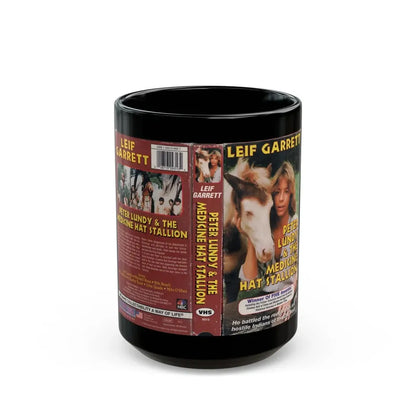 PETER LUNDY AND THE MEDICINE HAT STALLION (VHS COVER) - Black Coffee Mug 15oz - Go Mug Yourself