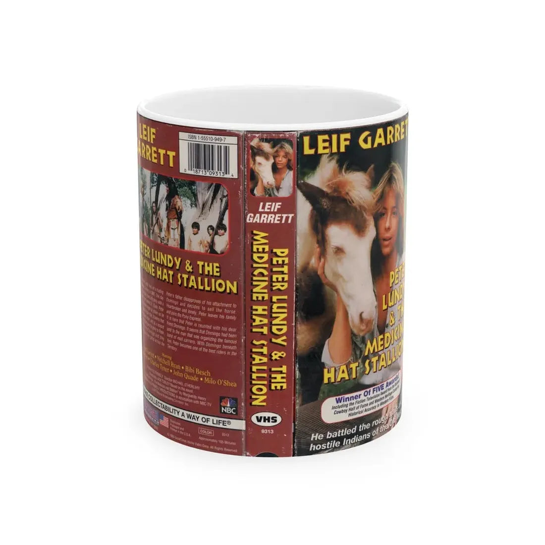 PETER LUNDY AND THE MEDICINE HAT STALLION (VHS COVER) - White Coffee Mug 11oz - Go Mug Yourself