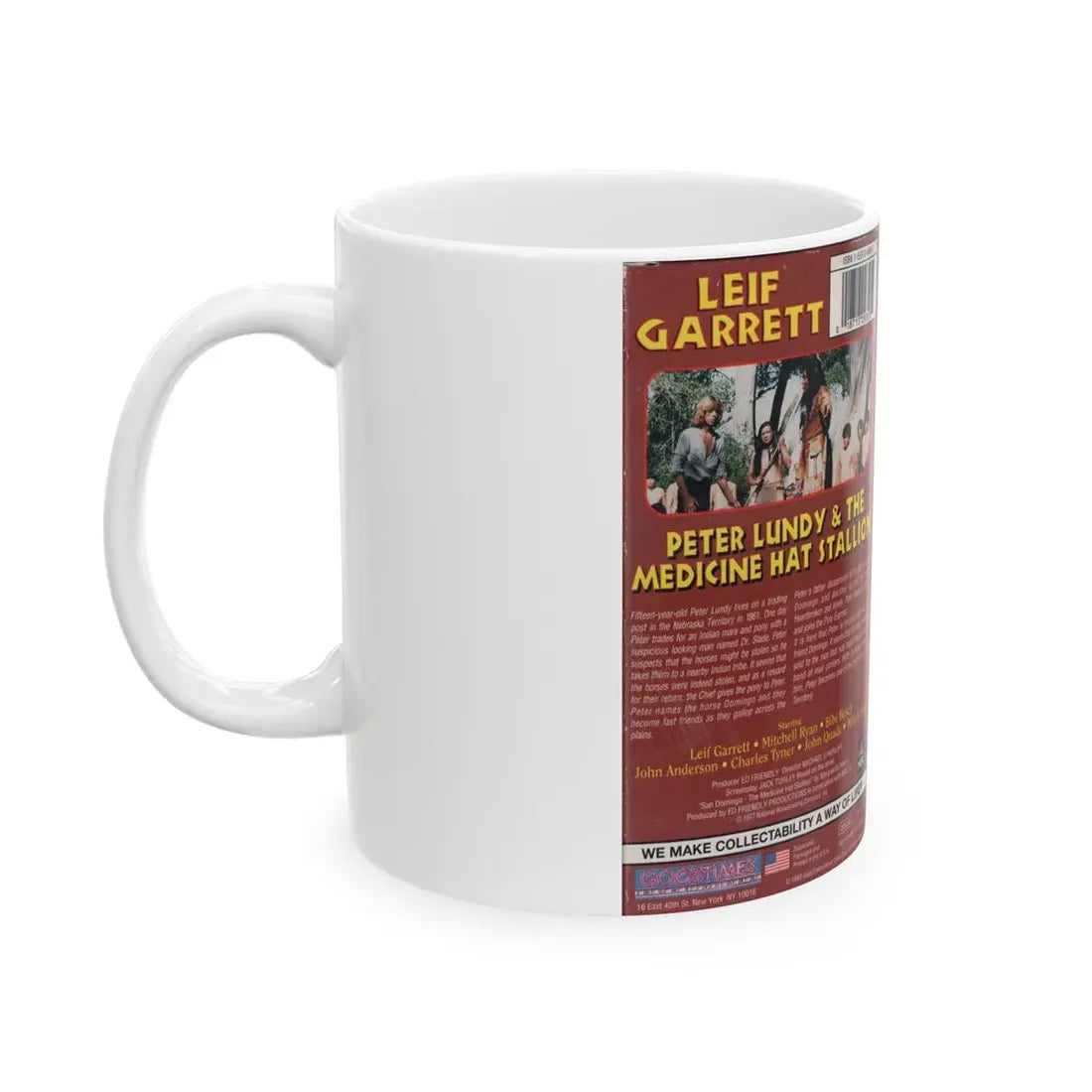PETER LUNDY AND THE MEDICINE HAT STALLION (VHS COVER) - White Coffee Mug - Go Mug Yourself