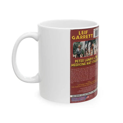 PETER LUNDY AND THE MEDICINE HAT STALLION (VHS COVER) - White Coffee Mug - Go Mug Yourself