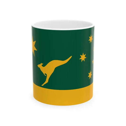 Peter Markwicks Proposal 2000 Australian Flag Proposal (Australia) White Coffee Mug 11oz - Go Mug Yourself