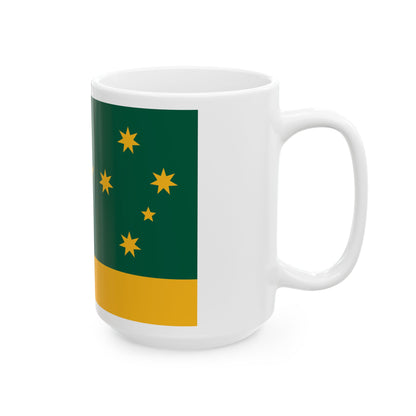 Peter Markwicks Proposal 2000 Australian Flag Proposal (Australia) White Coffee Mug-Go Mug Yourself